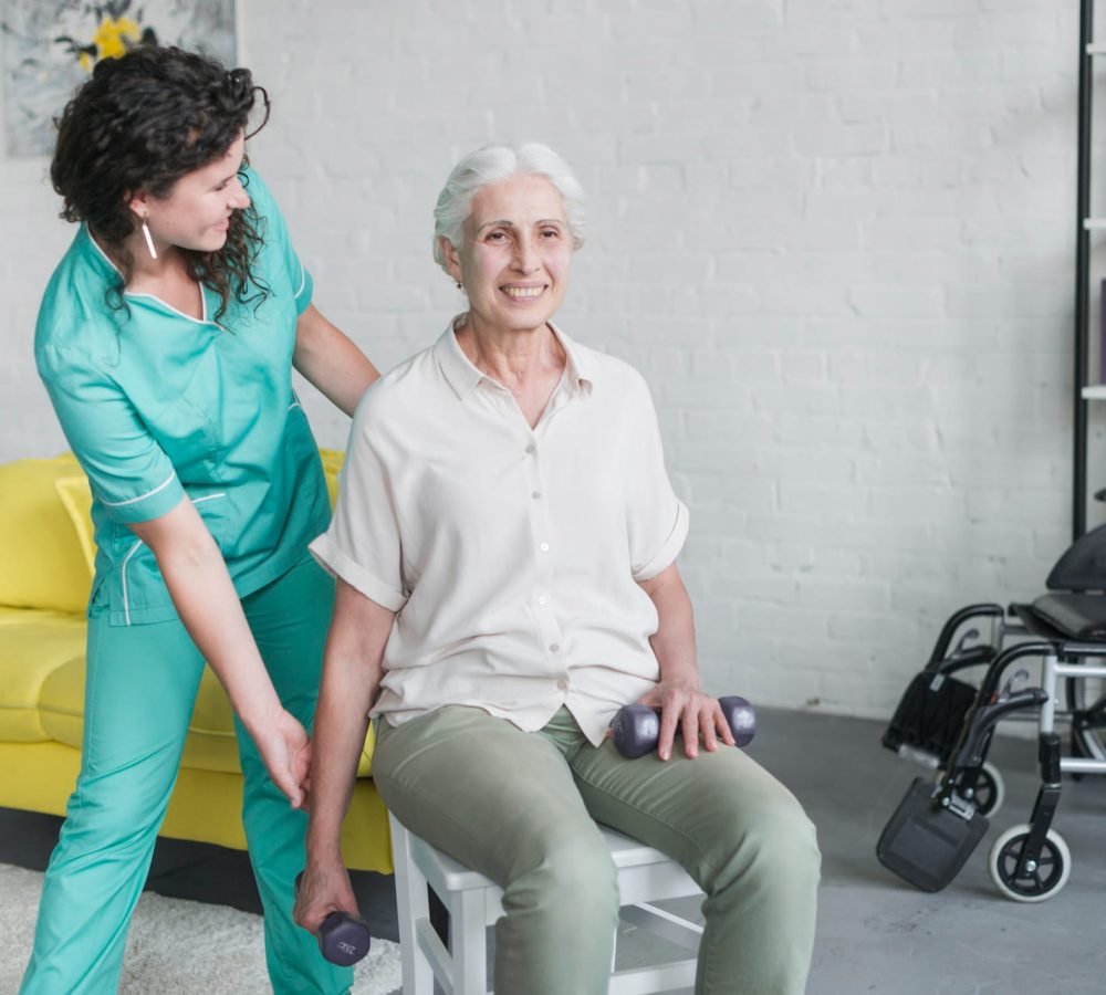 ADLs activities of daily living with woman